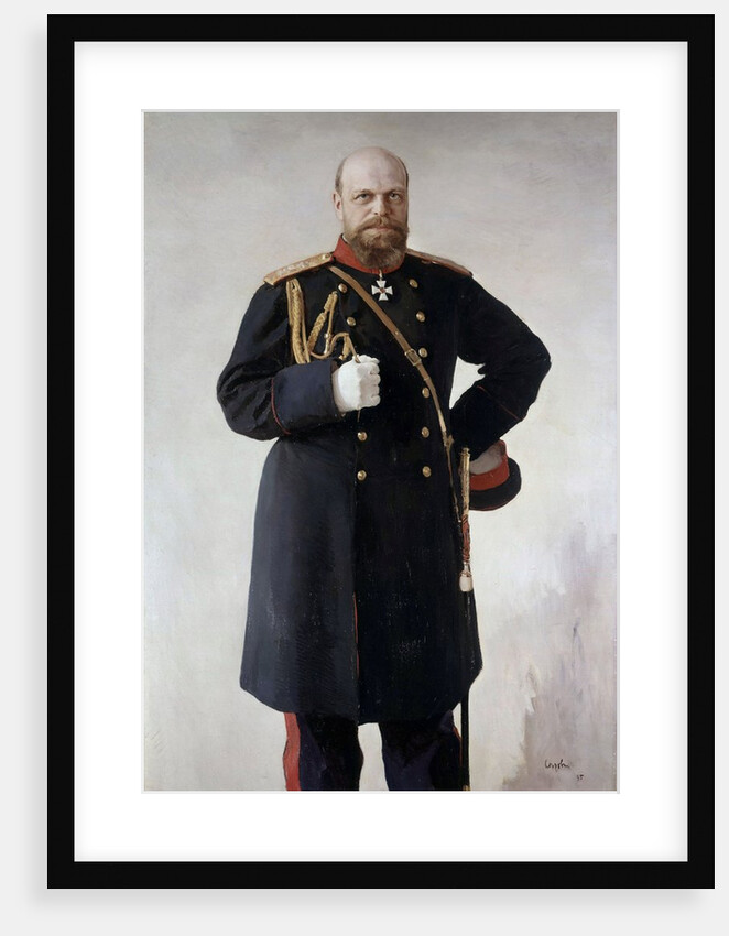 Portrait of Alexander III by Valentin Serov
