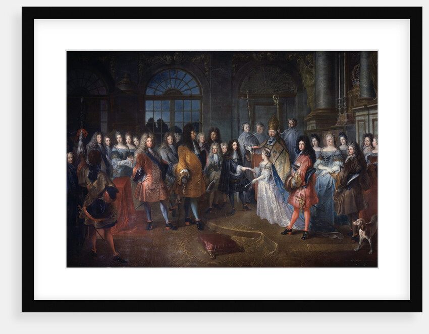 Marriage of Louis of France to Princess Marie Adelaide of Savoy by Antoine Dieu