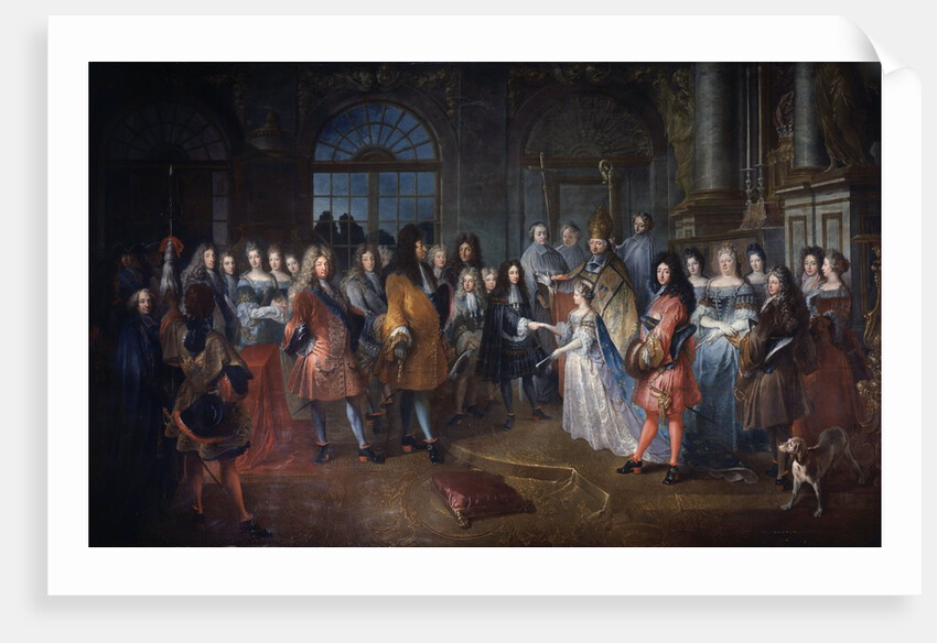 Marriage of Louis of France to Princess Marie Adelaide of Savoy by Antoine Dieu