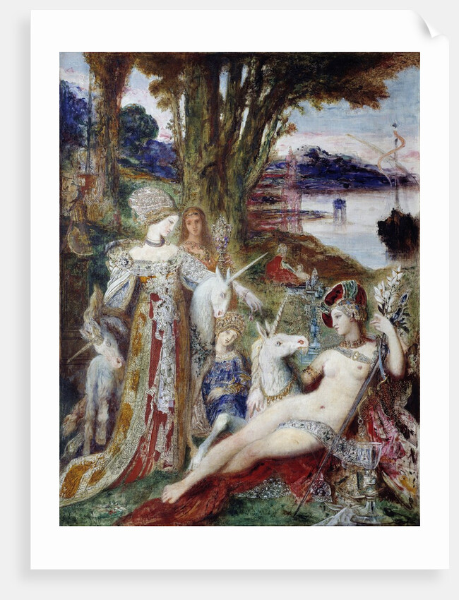 The Unicorns by Gustave Moreau