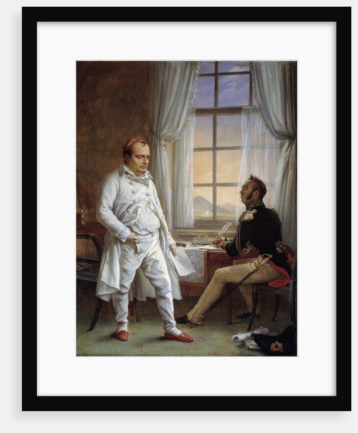 Portrait of Napoleon I Dictating his Memoirs to General Gourgaud by Charles Auguste Steuben