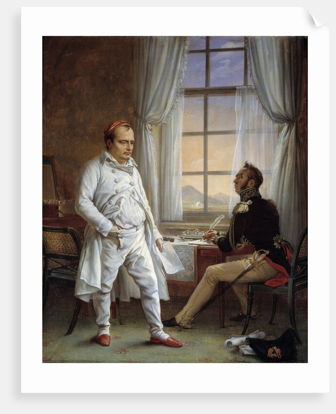 Portrait of Napoleon I Dictating his Memoirs to General Gourgaud by Charles Auguste Steuben
