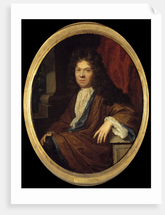 Portrait of Jean de la Bruyere - by Gaspar Netscher