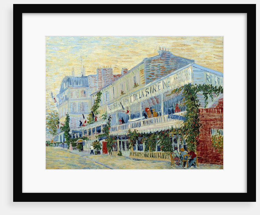 The Restaurant de la Sirene at Asnieres - by Vincent Van Gogh