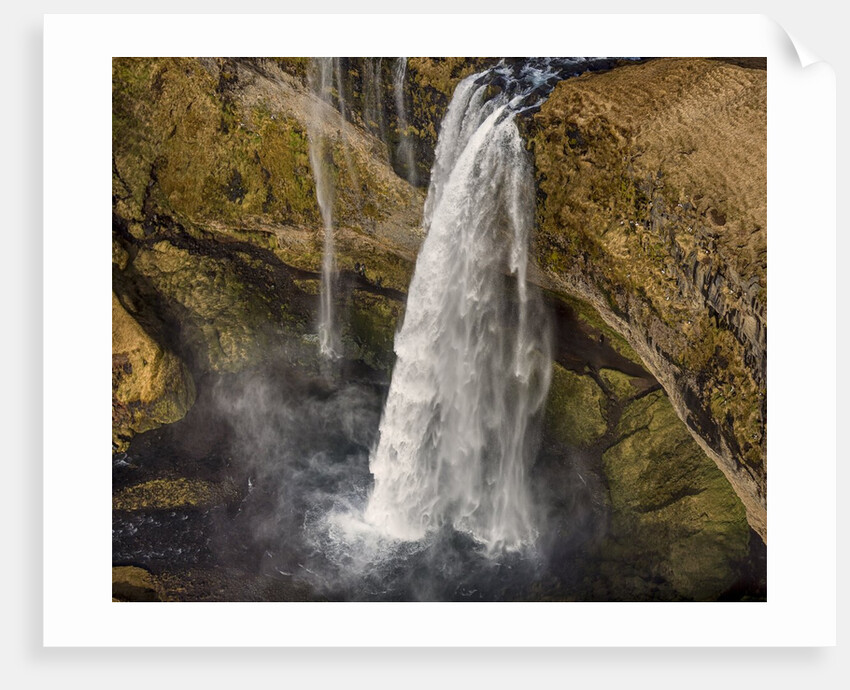 Aerial view of Seljalandsfoss Waterfall, Iceland by Anonymous