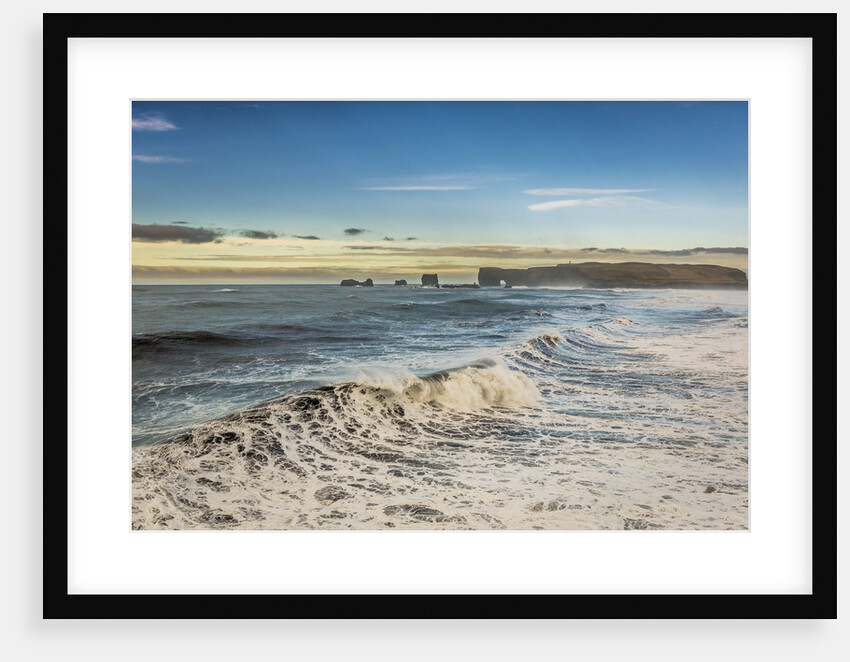 Waves crashing on the beach, Dyrholaey, Iceland by Anonymous