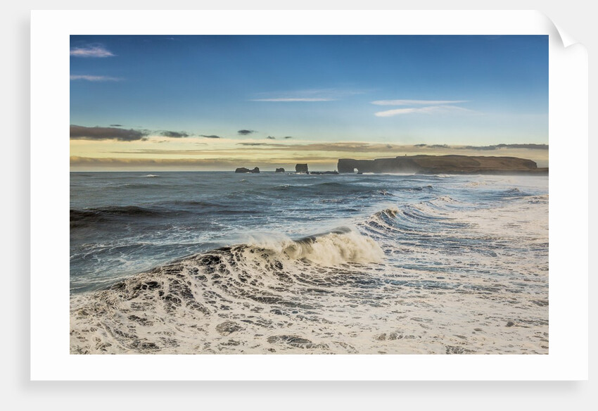 Waves crashing on the beach, Dyrholaey, Iceland by Anonymous