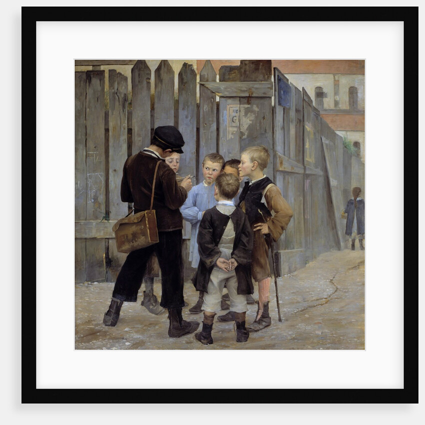 The meeting. Slum children by Maria Konstantinovna Bashkirtseff
