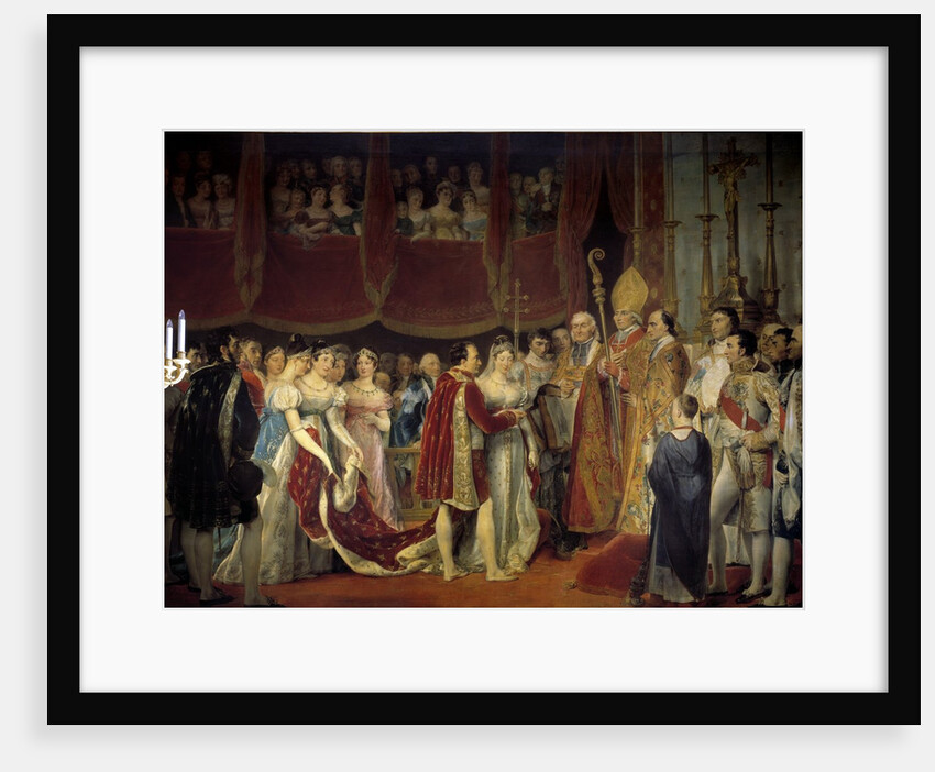 The marriage of Napoleon I and Archduchess Marie Louise de Habsburg-Lorraine by Georges Rouget
