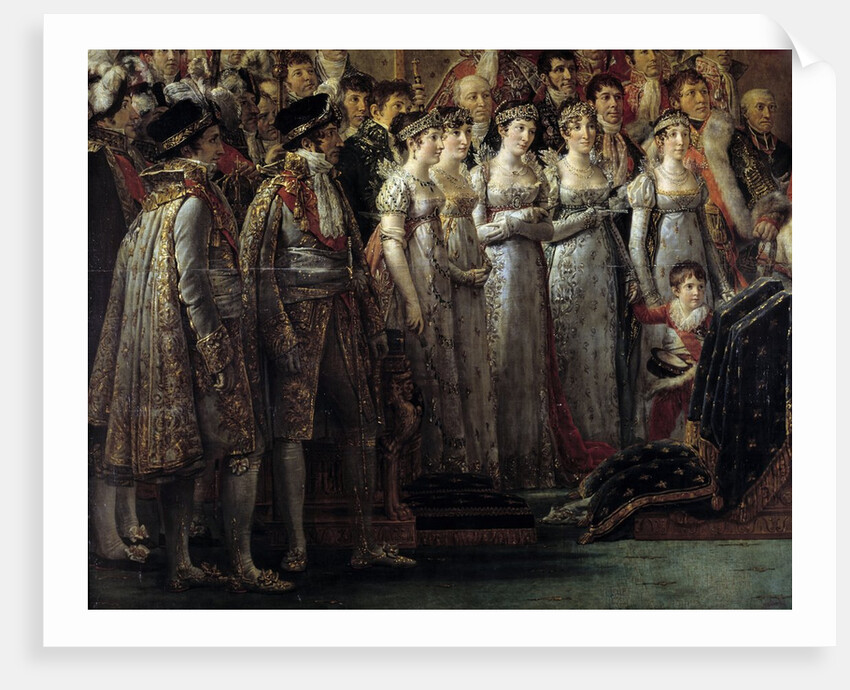 Detail of The Consecration of the Emperor Napoleon I by Jacques Louis David