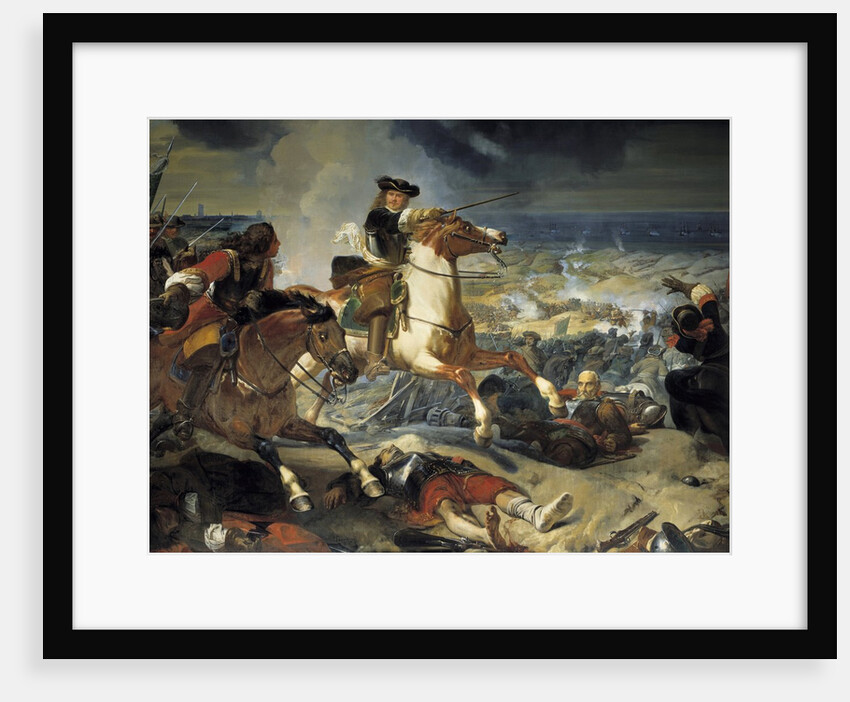 Turenne at the battle of the Dunes by Charles Philippe Lariviere