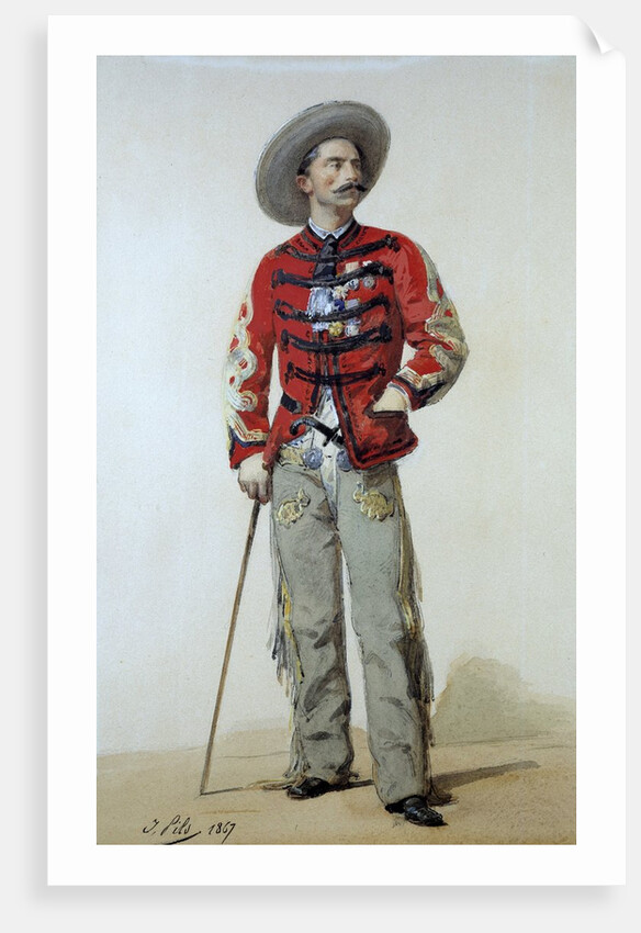 Portrait of General Gallifet dressed in contre guerillero by Isidore Alexandre Augustin Pils