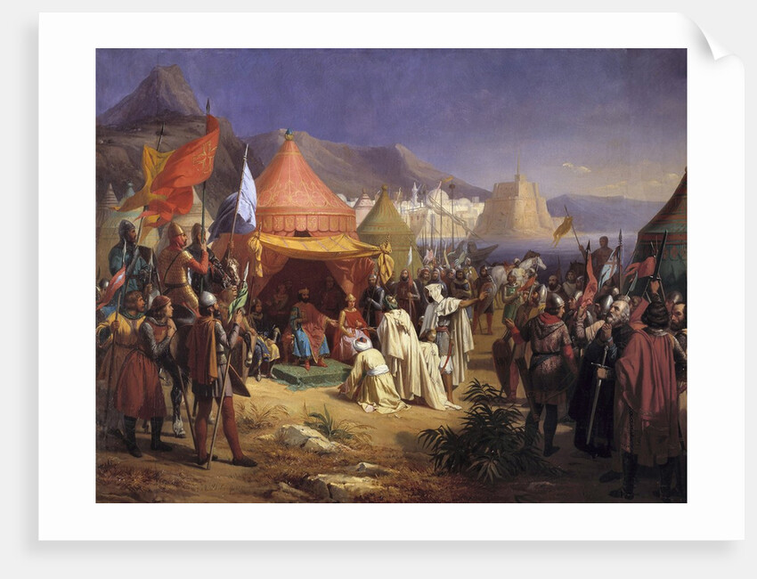The Taking of Tripoli, April 1102 by Charles Alexandre Debacq
