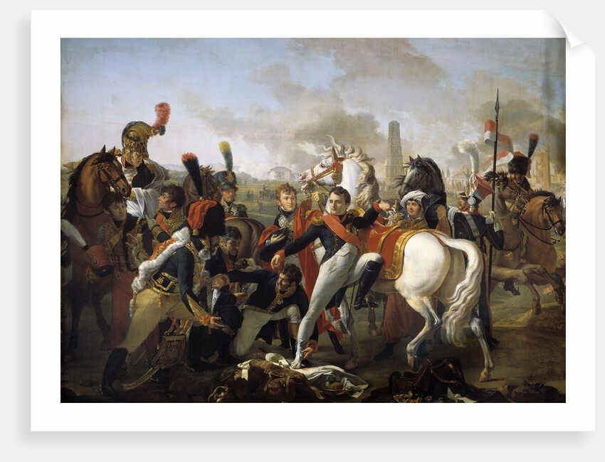Napoleon I, injured in his foot, in front of Ratisbon by Claude Gautherot