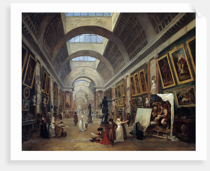 Design for the Grande Galerie in the Louvre by Hubert Robert