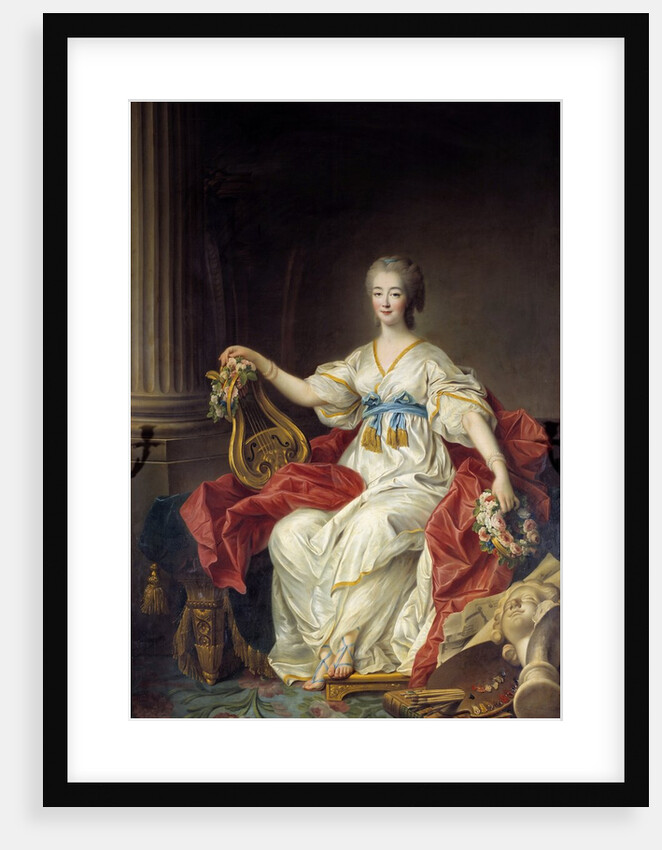 Portrait of Madame Du Barry by Francois-Hubert Drouais