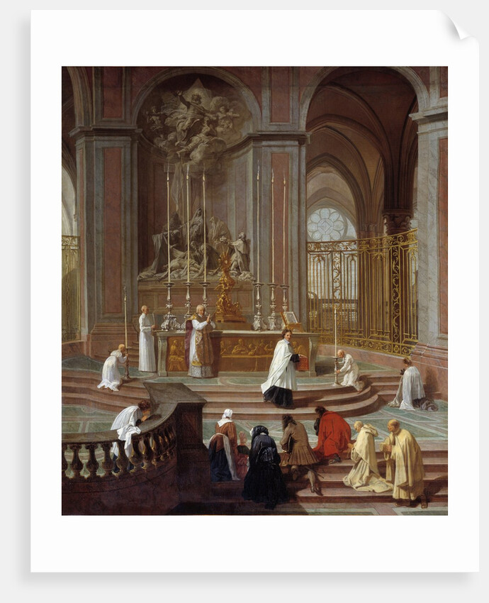 The Mass of Canon de La Porte or the Altar of Notre-Dame de Paris by Jean Jouvenet