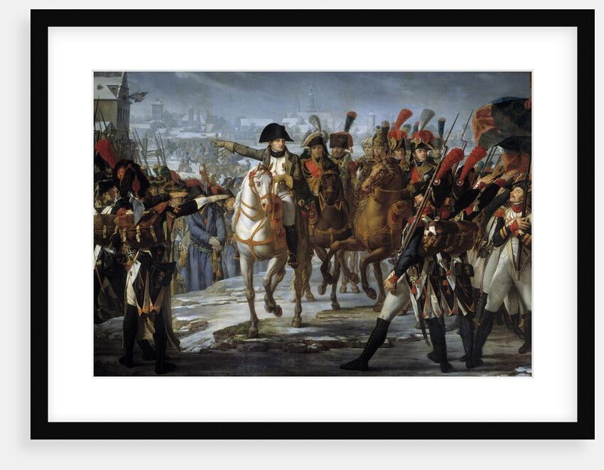 Napoleon I haranguing his troops before the attack of Augsburg by Claude Gautherot