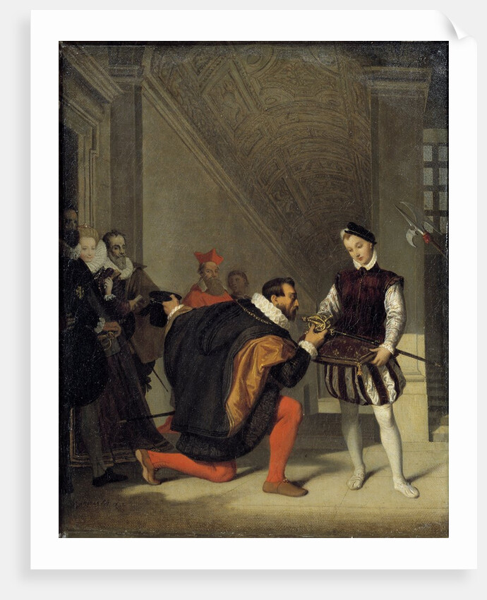 Don Pedro de Toledo kissing the sword of Henry IV in the Louvre by Jean Auguste Dominique Ingres