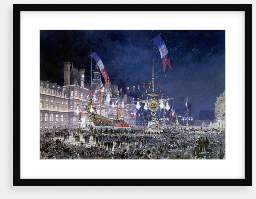 Franco-Russian festivity at the Hotel de Ville of Paris by Theodor Josef Hubert Hoffbauer