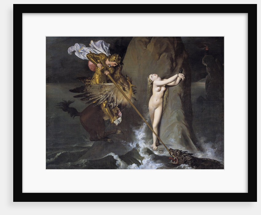 Ruggiero delivering Angelica (from Orlando Furioso) by Jean Auguste Dominique Ingres