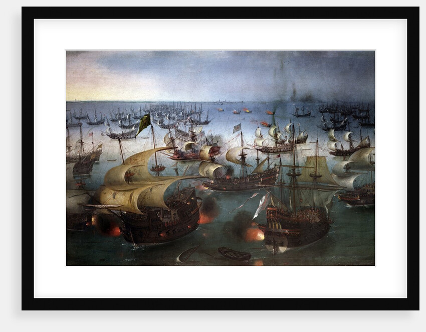 Day seven of the battle with the Armada, 07/08/1588 by Hendrick Cornelisz Vroom