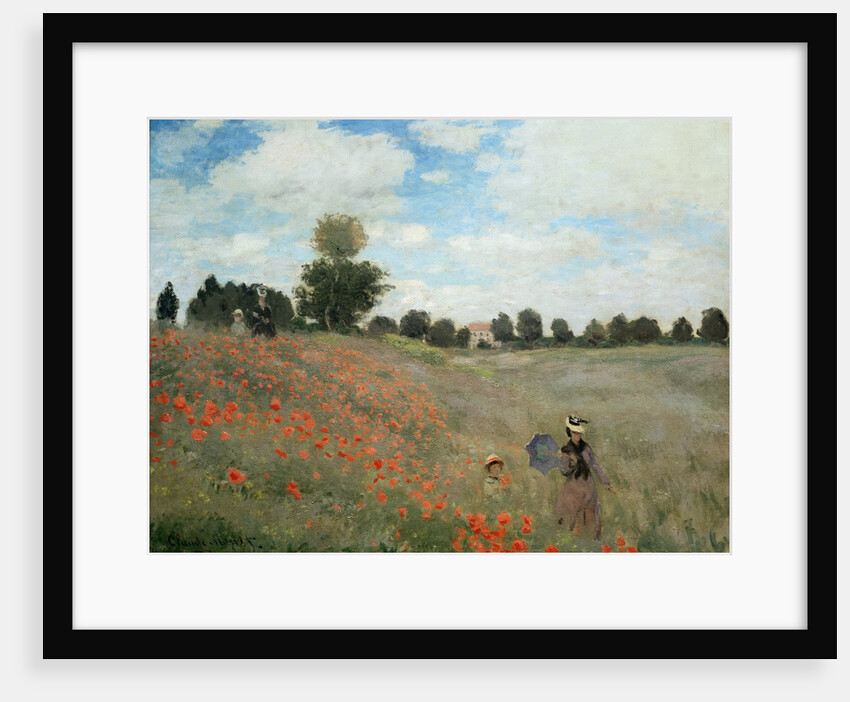 Poppy Field - by Claude Monet