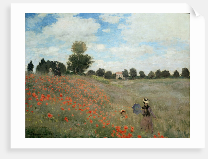 Poppy Field - by Claude Monet