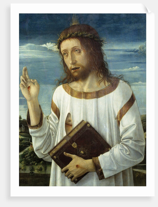 Christ Blessing, by Giovanni Bellini called il Giambellino by Anonymous