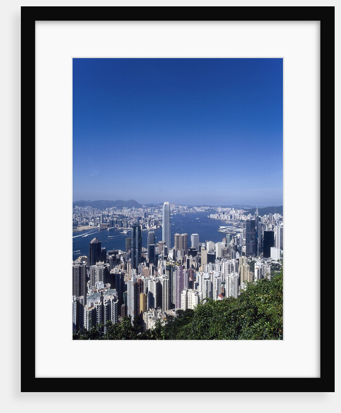 Skyline of Hong Kong seen from Victoria Peak, China by Anonymous
