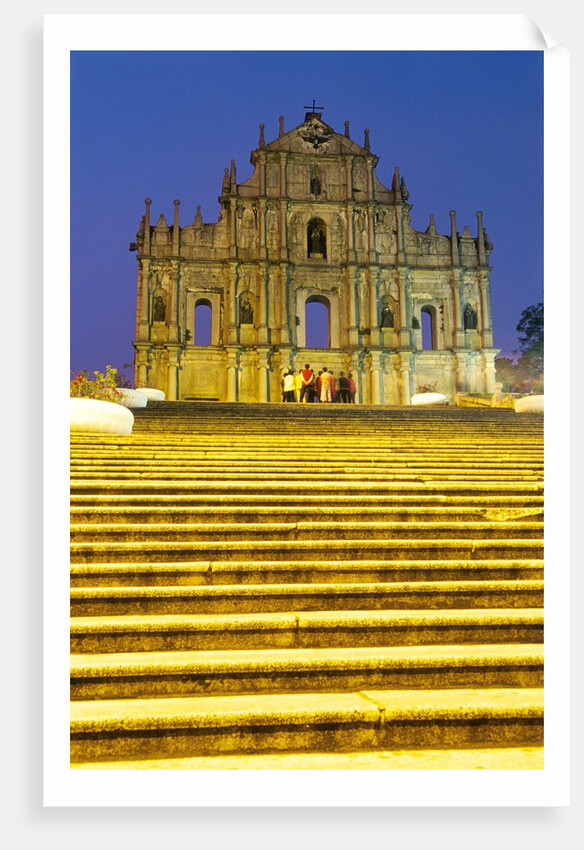 Portuguese ruins of St Paul, Macau, China by Anonymous