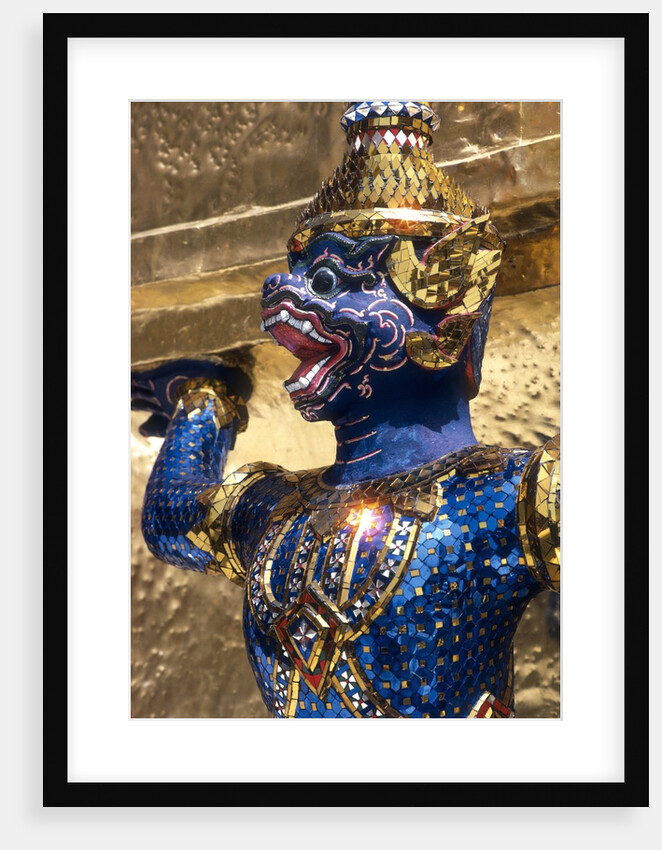 View of Khon Figure, Wat Phra Kaeo, Bangkok, Thailand by Anonymous