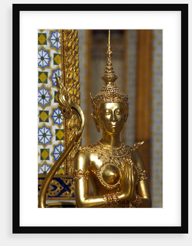 View of Kinnara Figure, Wat Phra Kaeo, Bangkok, Thailand by Anonymous