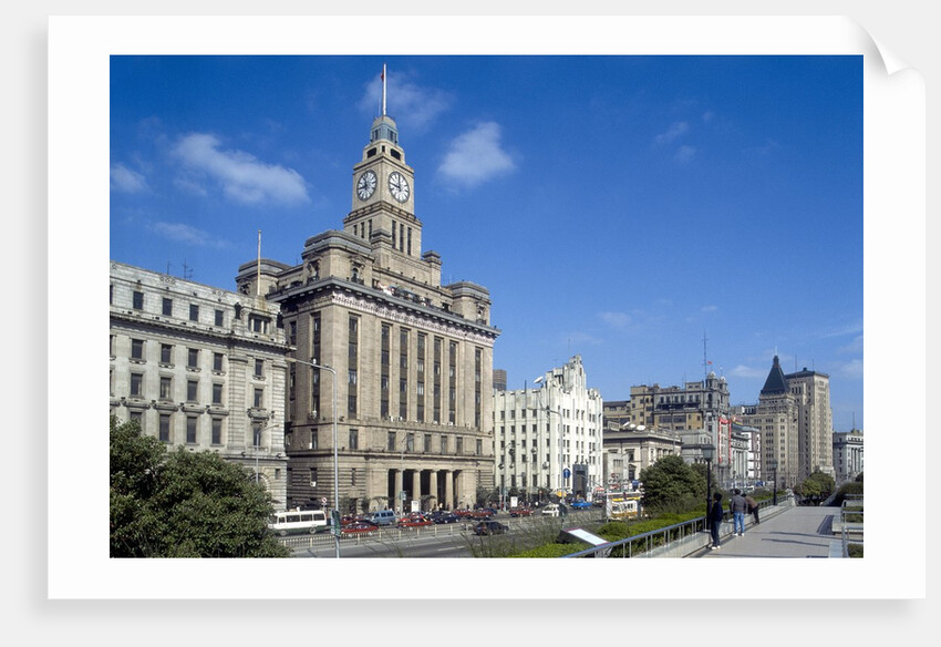 Customs House, The Bund, Whampoa River, Shanghai, China by Anonymous