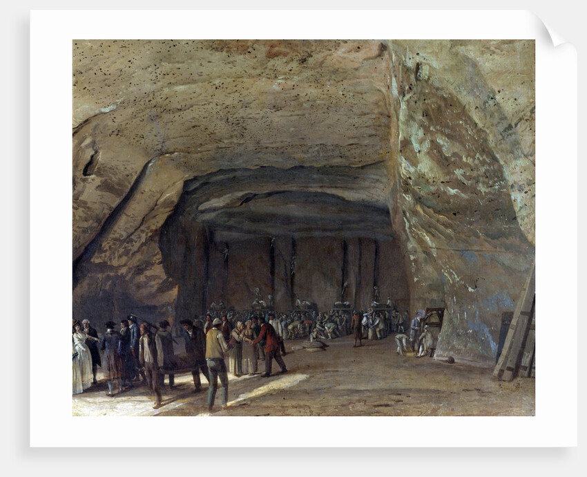 Cave used as warehouse for salt in Dieppedalle by Jean-Pierre Houel