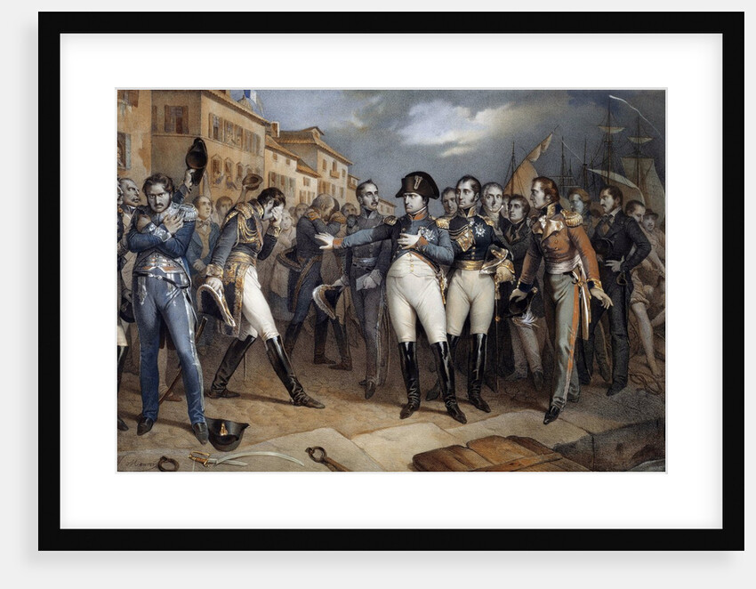 Napoleon I submitting to the British law and surrendering, 14 July 1815 by Anonymous