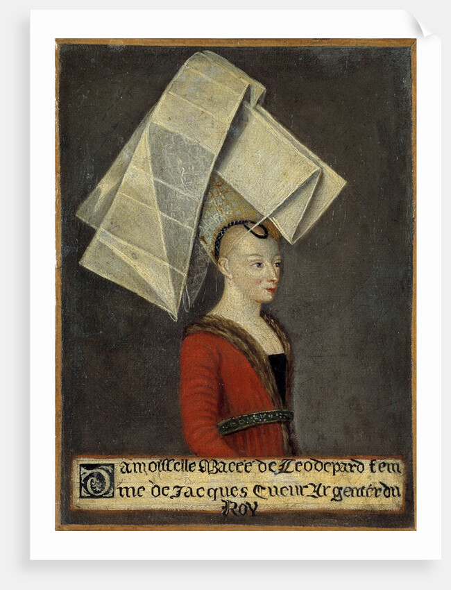 Portrait of Macee Leodepard, wife of the French trader Jacques Coeur by Anonymous