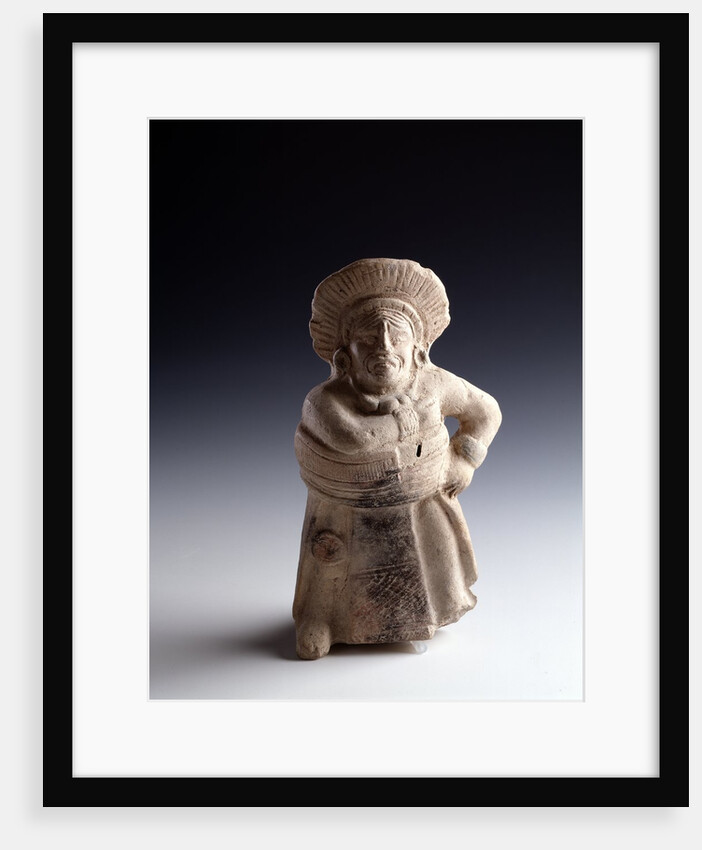 Musical instrument depicting a ball player by Anonymous