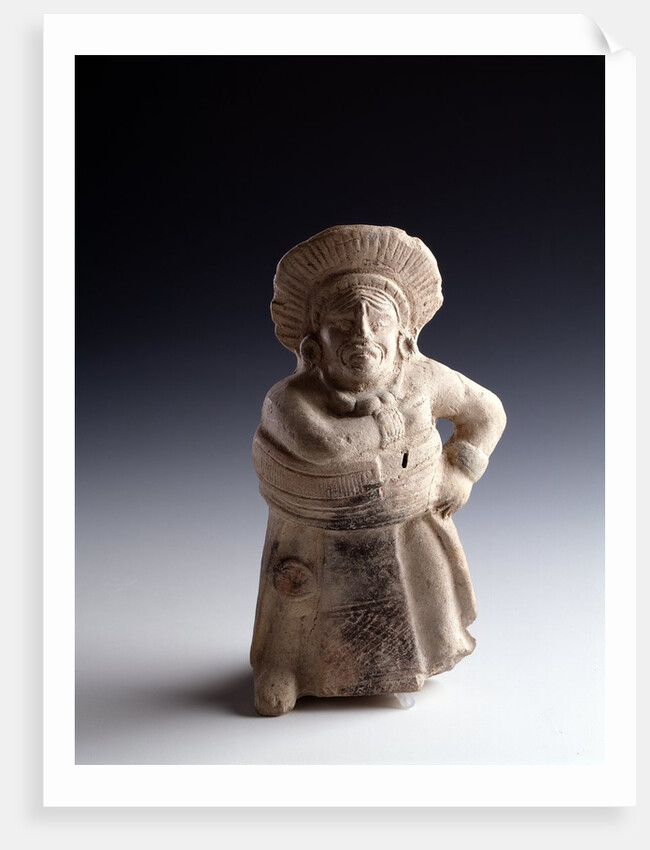 Musical instrument depicting a ball player by Anonymous