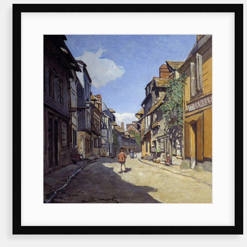 Rue de la Bavolle in Honfleur - by Claude Monet