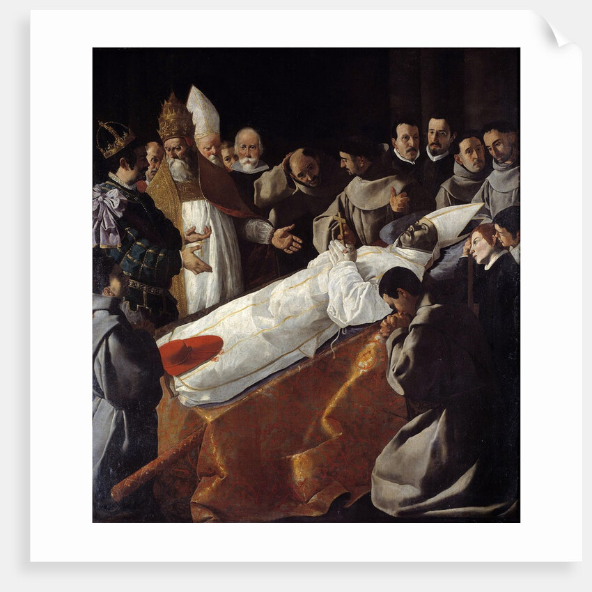 Exposure of the body of Saint Bonaventure by Francisco de Zurbaran