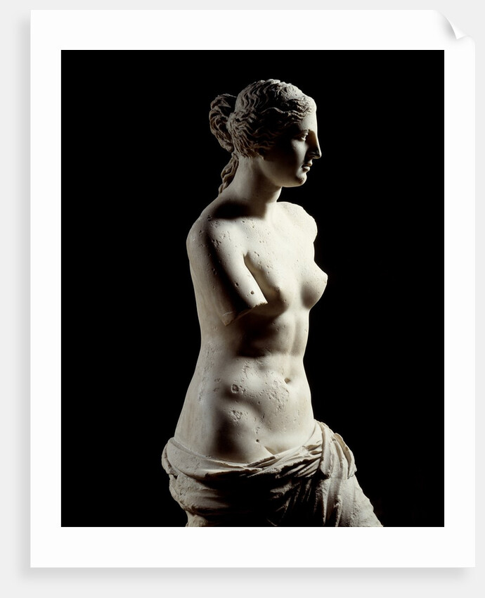 The Venus de Milo - Detail of a marble sculpture of Aphrodite by Anonymous