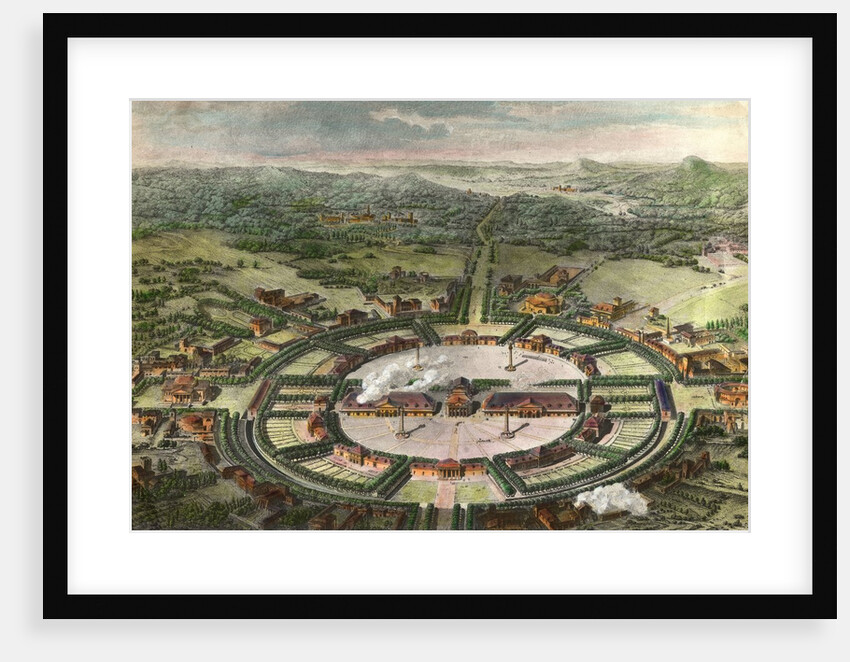 Perspective View of the Town of Chaux (ideal city) by Anonymous