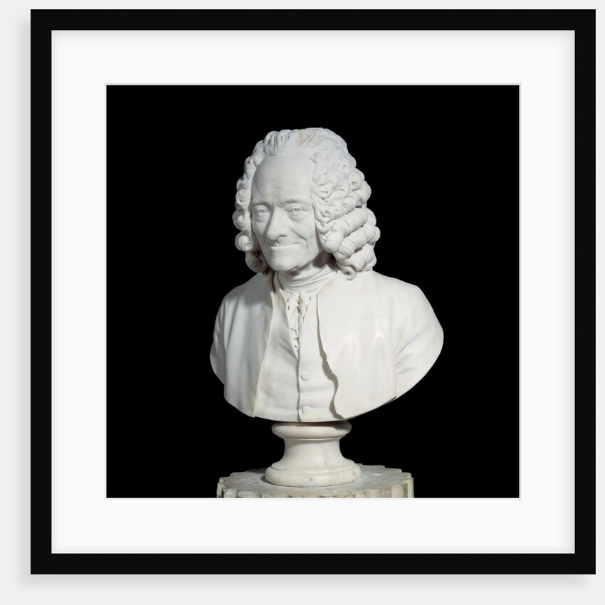 Bust of Francois Marie Arouet de Voltaire by Jean-Antoine Houdon