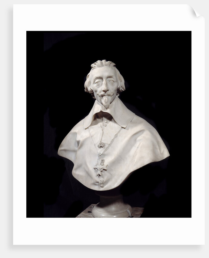 Bust of Cardinal Richelieu (1585-1642) by Gian Lorenzo Bernini