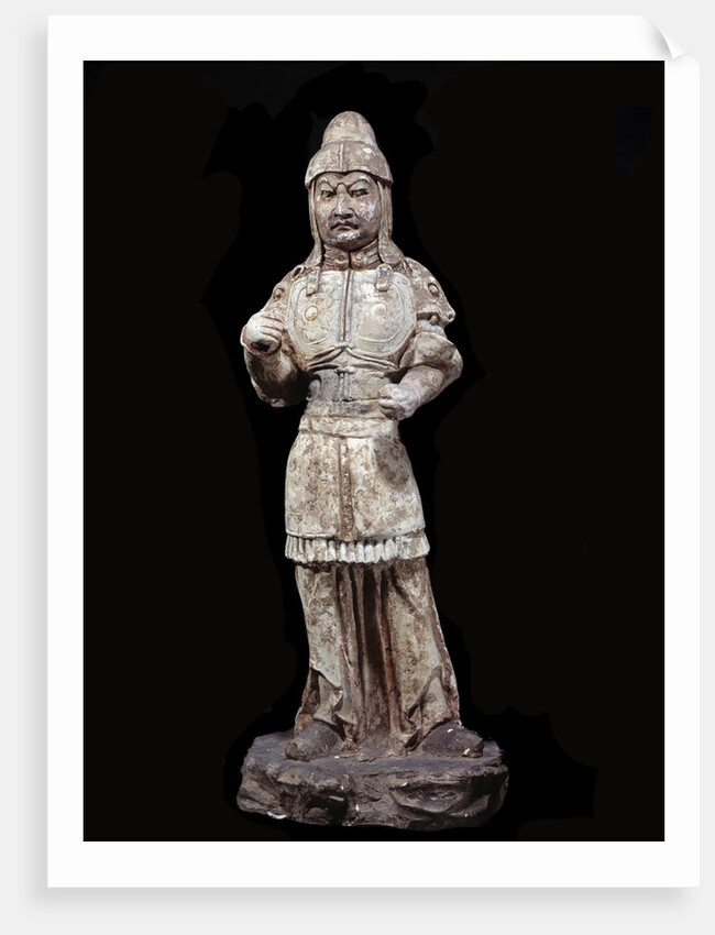 Statuette of a warrior, Tang Dynasty, 618-907 by Anonymous