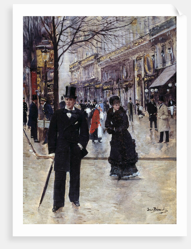 On the Boulevard by Jean Beraud
