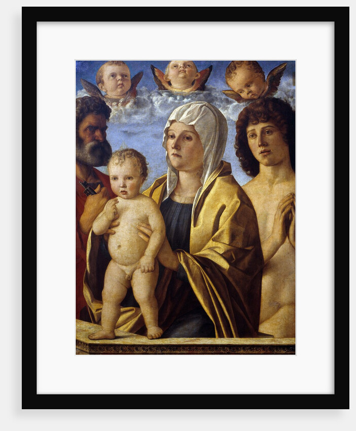 The Virgin and Child Jesus between St. Peter and St. Sebastian by Giovanni Bellini