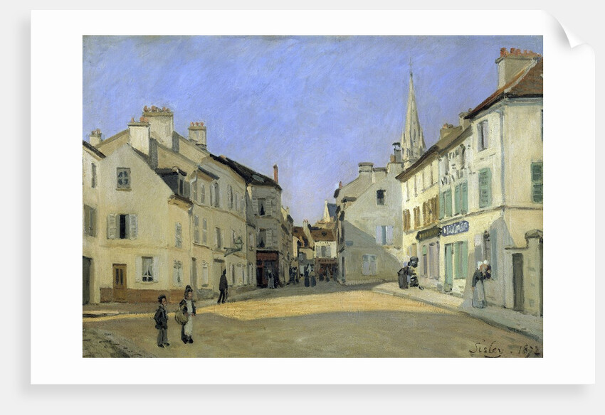 Rue de la Chaussee at Argenteuil by Alfred Sisley