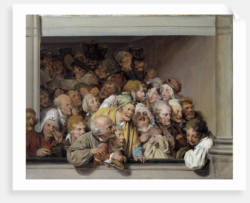 Theatre box, the day of the free performance by Louis Leopold Boilly